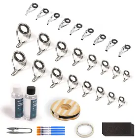 Ojydoiiiy 754479859446 Fishing Rod Eyelet And Tip Repair Kit For Pole Eye Replacement With R