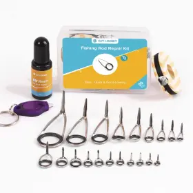 Ojydoiiiy 754479859453 Fishing Rod Eyelet Repair Kit Complete Quick-fix Pole Eyes With