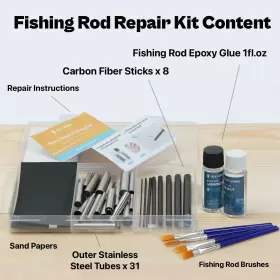 Ojydoiiiy 754479859507 Fishing Rod Repair Kit Complete Easy&quick Approach To Broken #3