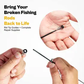 Ojydoiiiy 754479859736 Rod Tip Repair Kit With Gluecomplete Supplies For Freshwater And Saltwater Fish #2