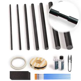 Ojydoiiiy 754479859798 Fishing Rod Repair Kit Complete Full Supplies With Glue For Freshwater And Salt