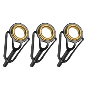 Patikil Pta220316tt0003 1.6mm Tube Fishing Rod Tips Repair Kit 3pcs Stainless Steel Guide For Saltwater