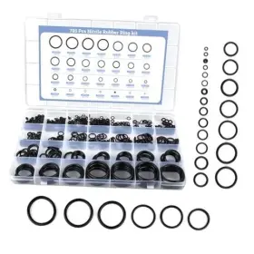 Qkp Oxq001 705pcs O Ring Kit 28 Sizes Metric Nitrile Black Rubber Rings Oil And