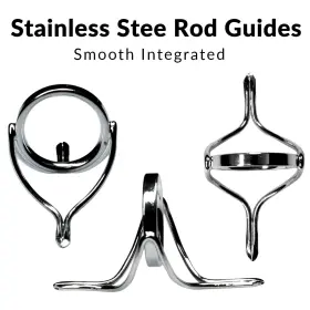 Qualyqualy 435362808959 Spinning Fishing Rod Guides Repair Kit Integrated Stainless Steel #2