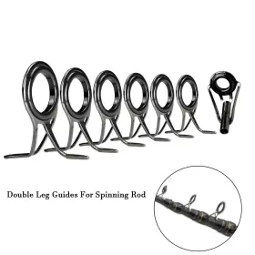 Qualyqualy 440891448040 Fishing Rod Tip Repair Kit Guide Pole Eyes Stai #3