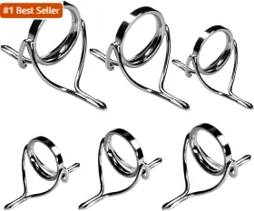 Qualyqualy 445042758787 Fishing Rod Repair Kit - Tip Guide Replacement Stainless Steel Cera