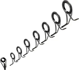 Qualyqualy 726084986213 Fishing Rod Repair Kit - Tip Guide Replacement Stainless Steel Cera
