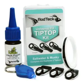 Rodteck 860006859541 Universal Fit Tiptop Kit Fishing Rod Tip Repair - Saltwater Repla