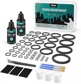 Shenzhen Leming Gongyinglian Guanli Co. Ltd. Fgep-01 Fishing Rod Repair Kit Pole Eyelet -13 Sizes 52pcs Ceramic Guide