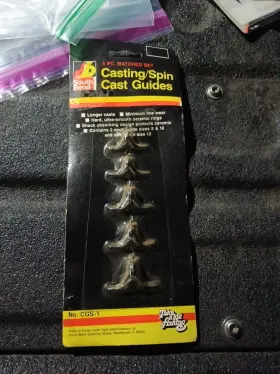 South Bend Sgs1 Five Piece Matched Set Casting Spinning Cast Guides. Nom. Cgs-1 Desc