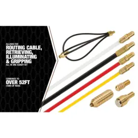 Southwire 784297019326 Fish Tape Poles Super Rod Cable Mega Set Routing Tool #3