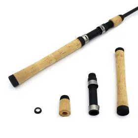 Teamwill 732404246806 Composite Cork Spinning Fishing Rod Handle For Building Grip With Reel Seat