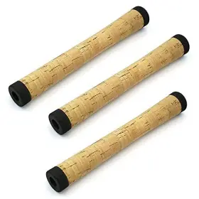 Teamwill Woodrear 3 3pcs Fishing Rod Handle Composite Cork Grip Diy Building Repair Ultra