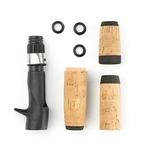 Woodrodno5 Teamwill 1 Set Composite Cork Spinning Fishing Rod Handle Split Grips #3