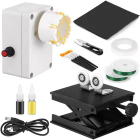 Jyd-threlaco-330 Threlaco 14 Pcs Fishing Rod Repair Kit Includes 2 Wrapping And Winding Machine