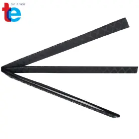 Tr2462 Turitrade Soft 64ftft Heat Shrinkable Wrap Tubing Diameter 45mm Black Durable For Rod Grip