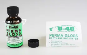 U-40 4324343 U-40 Perma Gloss Urethane Rod Finish Model U40-1 1 Fl Oz Bottle