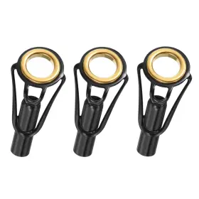 Uxcell 724708716406 4.6mm Tube Dia Fishing Rod Tips Repair Kit 3pcs Stainless Steel Ring Guide