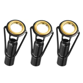 Uxcell 724708716468 3pack 6.5mm Tube Dia Fishing Rod Tips Repair Kit Stainless Steel Ring Guide