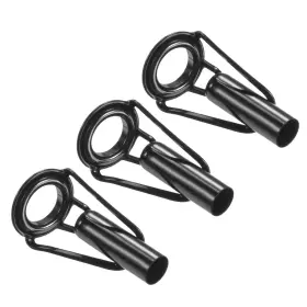 Uxcell 745065811047 4.8mm Tube Dia Fishing Rod Tips Repair Kit 3pcs Stainless Steel Ring Guide