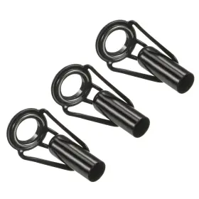 Uxcell 745065811061 3pcs 5.5mm Tube Dia Fishing Rod Tips Repair Kit Stainless Steel Ring Guide