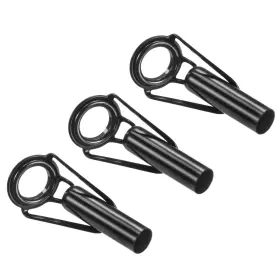 Uxcell 745065811085 6.2mm Tube Dia Fishing Rod Tips Repair Kit 3pcs Stainless Steel Ring Guide