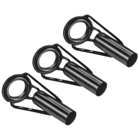 Uxcell 745065811092 3pcs 6.5mm Tube Dia Fishing Rod Tips Repair Kit Stainless Steel Ring Guide