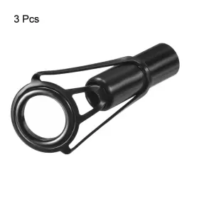 Uxcell 745065811122 3pcs 8.0mm Tube Dia Fishing Rod Tips Repair Kit Stainless Steel Ring Guide #3
