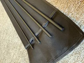 Hs5klt Virgil Rod Co. Fly Blank 9 6wt 4-piece Moderate-fast Action In Matte Black