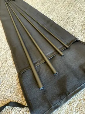 Im12 Virgil Rod Co. Fly Blank 9 6wt 4-piece Carbon Fast Action Matte Black