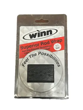 Ow11-bk Winn Grips 96 Inch Superior Fishing Rod Wrap Overwrap Solid Black