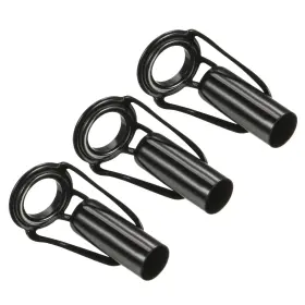 Zaplyte 745065811078 3pcs 6.0mm Tube Dia Fishing Rod Tips Repair Kit Stainless Steel Ring Guide