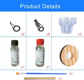 Zuihui Daohuankit-1 Fishing Rod Repair Kit With Glue Tips Guides Replacement Eye #2
