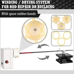 14-PIECE Fishing Rod Repair Kit With Winding Machine, Adhesive, Thread, Tools. Fixed Price $32.40.