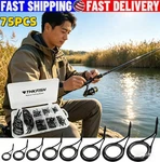 Thkfish 75PCS 8SIZE Fishing Rod Tip Repair Kit Ceramics Stainless Steel Carbon. Fixed Price $19.99.