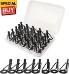 Fishing Rod Tip Repair Kit 40 Pcs Pole Eyelet Replacement Ceramic Guides Rings. Fixed Price $12.11.