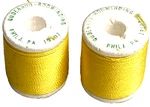 Gudebrod Set Of 2 Nylon Thread Yellow Type 50-YARD Spool. Fixed Price $7.94.