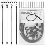 Fishing Rod Straps For Boat Deck, 18 Rubber Bands Based Tie Down Holder Strap.... Fixed Price $14.62.