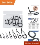 Complete 50/100/120PCS Fishing Rod Repair Kit For Saltwater & Freshwater Anglers. Fixed Price $12.59.
