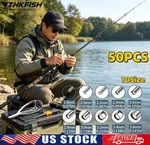 Thkfish Rod Tip Repair Kit 50PCS 10 Sizes Fishing Pole Top Guide Replacement. Fixed Price $20.99.