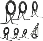 Honbay 7PCS Set Mixed Sizes Fishing Rod Eyes Guides Line Rings Repair Black. Fixed Price $9.96.