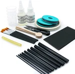 Fishing Rod Repair Kit With 10PCS Carbon Fiber Sticks, Epoxy, & Thread. Fixed Price $34.99.
