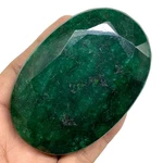 1305 Cts Natural Brazilian Emerald Stunning Green Huge Size Oval Cut Gemstone. Fixed Price $99.50.