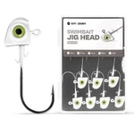 Ojydoiiiy Swimbait Heads With Chartreuse Fish Eye, 1/8OZ Pearl White Jigh.... Fixed Price $19.73.