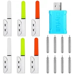 6 Pcs Fishing Glow Stick Pole Lights Led Night With Batteries & Charger. Fixed Price $22.20.