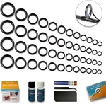 Rod Repair Kit,fishing Pole Eyelet Ceramic Insert Eyes With 52 Gu. Fixed Price $18.99.