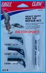 Eagle Claw Heavy Duty Fishing Rod Tip Repair Kit With Glue 3 Sizes! Pole Guides. Fixed Price $11.99.