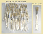 Flex Coat 1/2" China Bristle Brushes - Pack Of New! Free Usa Shipping #E36. Fixed Price $29.99.