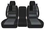 Charcoal Seat Covers Fit 2004 To 2008 Ford 150 American Flag Truck. Fixed Price $89.99.