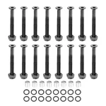 Patikil Skateboard Hardware Kit, 56PCS, Black Carbon Steel Screws, Nuts, Wash.... Fixed Price $14.99.